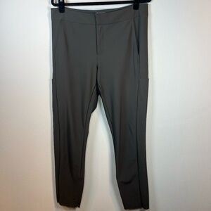 Athleta Stellar Trouser Pants Arbor Olive Stretch Skinny Pockets Women's 16 Tall